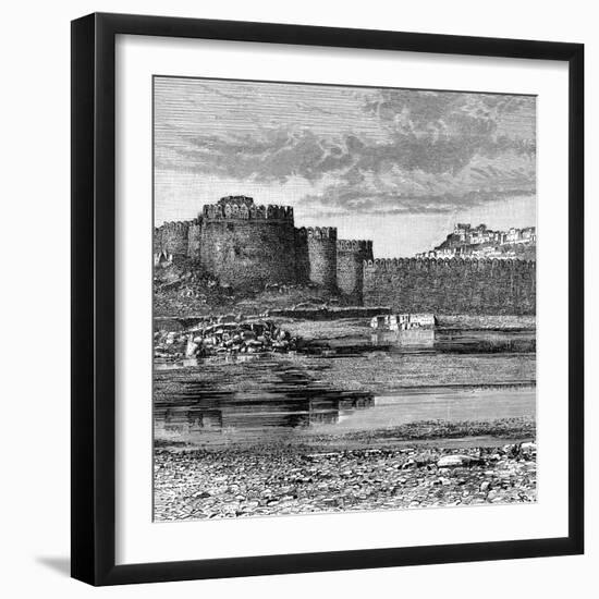 Ramparts of the Town and Citadel, Golconda, India, 1895-null-Framed Giclee Print