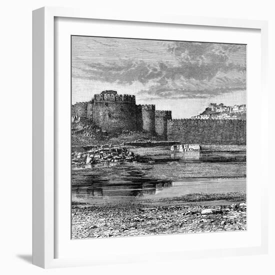 Ramparts of the Town and Citadel, Golconda, India, 1895-null-Framed Giclee Print