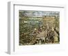 Ramparts, St. Malo-Maurice Brazil Prendergast-Framed Giclee Print