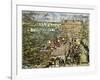 Ramparts, St. Malo-Maurice Brazil Prendergast-Framed Giclee Print