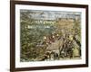 Ramparts, St. Malo-Maurice Brazil Prendergast-Framed Giclee Print