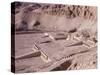 Ramps and Terraces of the Temple of Queen Hatshepsut, Deir El Bahri, Egypt-Walter Rawlings-Stretched Canvas