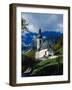 Ramsau Church Above Ramsauer Arche Stream, Berchtesgaden, Germany-Martin Moos-Framed Photographic Print