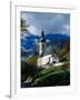 Ramsau Church Above Ramsauer Arche Stream, Berchtesgaden, Germany-Martin Moos-Framed Photographic Print