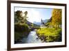 Ramsau Church in Autumn, Ramsau, Near Berchtesgaden, Bavaria, Germany, Europe-Miles Ertman-Framed Photographic Print