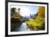 Ramsau Church in Autumn, Ramsau, Near Berchtesgaden, Bavaria, Germany, Europe-Miles Ertman-Framed Photographic Print