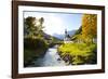 Ramsau Church in Autumn, Ramsau, Near Berchtesgaden, Bavaria, Germany, Europe-Miles Ertman-Framed Photographic Print