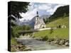 Ramsau Church, Near Berchtesgaden, Bavaria, Germany, Europe-Gary Cook-Stretched Canvas