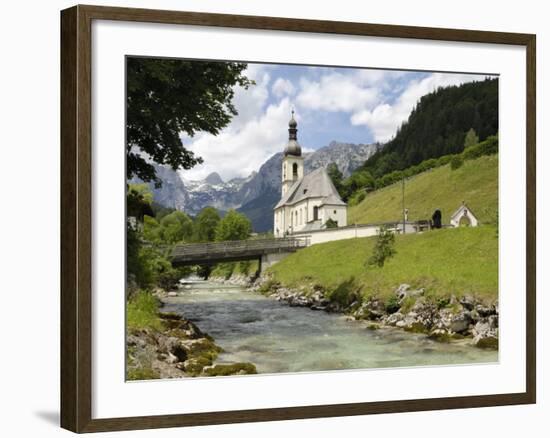 Ramsau Church, Near Berchtesgaden, Bavaria, Germany, Europe-Gary Cook-Framed Photographic Print