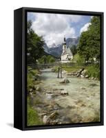 Ramsau Church, Near Berchtesgaden, Bavaria, Germany, Europe-Gary Cook-Framed Stretched Canvas