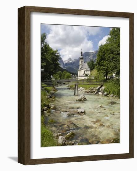 Ramsau Church, Near Berchtesgaden, Bavaria, Germany, Europe-Gary Cook-Framed Photographic Print