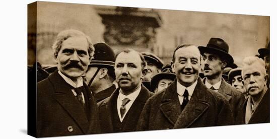 Ramsay Macdonald, first Labour British Prime Minister, leaving Buckingham Palace after being asked-null-Stretched Canvas