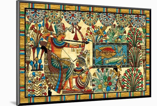 Ramses Hunting-null-Mounted Art Print