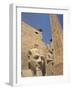 Ramses II and the Obelisk at Luxor Temple, Luxor, Thebes, Egypt, Africa-Gavin Hellier-Framed Photographic Print