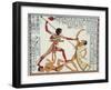 Ramses II Fighting and Killing Libyan Leader-Ippolito Rosellini-Framed Giclee Print