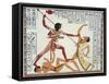 Ramses II Fighting and Killing Libyan Leader-Ippolito Rosellini-Framed Stretched Canvas