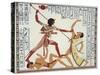 Ramses II Fighting and Killing Libyan Leader-Ippolito Rosellini-Stretched Canvas