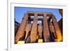 Ramses II Statues and Columns in the Luxor Temple Complex-Alex Saberi-Framed Photographic Print