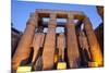 Ramses II Statues and Columns in the Luxor Temple Complex-Alex Saberi-Mounted Photographic Print