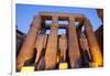 Ramses II Statues and Columns in the Luxor Temple Complex-Alex Saberi-Framed Photographic Print