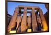 Ramses II Statues and Columns in the Luxor Temple Complex-Alex Saberi-Framed Photographic Print