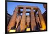 Ramses II Statues and Columns in the Luxor Temple Complex-Alex Saberi-Framed Photographic Print