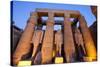 Ramses II Statues and Columns in the Luxor Temple Complex-Alex Saberi-Stretched Canvas