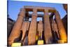 Ramses II Statues and Columns in the Luxor Temple Complex-Alex Saberi-Stretched Canvas