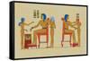 Ramses III Playing at Draughts-J. Gardner Wilkinson-Framed Stretched Canvas