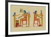 Ramses III Playing at Draughts-J. Gardner Wilkinson-Framed Art Print