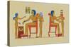 Ramses III Playing at Draughts-J. Gardner Wilkinson-Stretched Canvas