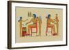 Ramses III Playing at Draughts-J. Gardner Wilkinson-Framed Art Print