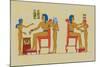 Ramses III Playing at Draughts-J. Gardner Wilkinson-Mounted Art Print