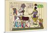 Ramses III Returning with His Prisoners-J. Gardner Wilkinson-Mounted Art Print