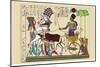 Ramses III Returning with His Prisoners-J. Gardner Wilkinson-Mounted Art Print
