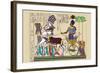 Ramses III Returning with His Prisoners-J. Gardner Wilkinson-Framed Art Print