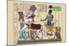 Ramses III Returning with His Prisoners-J. Gardner Wilkinson-Mounted Art Print