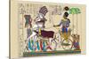 Ramses III Returning with His Prisoners-J. Gardner Wilkinson-Stretched Canvas