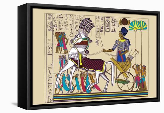 Ramses III Returning with His Prisoners-J. Gardner Wilkinson-Framed Stretched Canvas