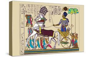 Ramses III Returning with His Prisoners-J. Gardner Wilkinson-Stretched Canvas