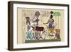 Ramses III Returning with His Prisoners-J. Gardner Wilkinson-Framed Premium Giclee Print