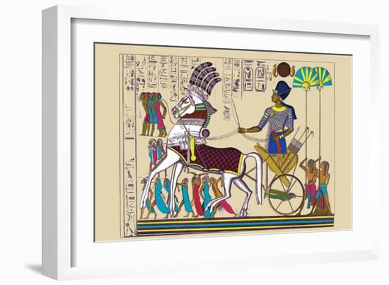 Ramses III Returning with His Prisoners-J. Gardner Wilkinson-Framed Premium Giclee Print