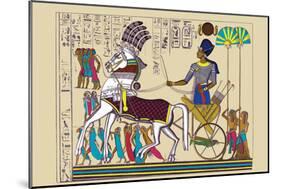 Ramses III Returning with His Prisoners-J. Gardner Wilkinson-Mounted Premium Giclee Print