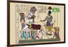 Ramses III Returning with His Prisoners-J. Gardner Wilkinson-Framed Art Print