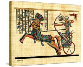 Ramses on Chariot-null-Stretched Canvas