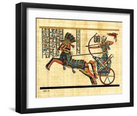 Ramses on Chariot-null-Framed Art Print