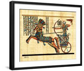 Ramses on Chariot-null-Framed Art Print