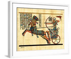 Ramses on Chariot-null-Framed Art Print