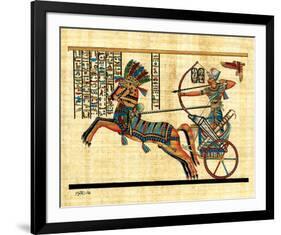 Ramses on Chariot-null-Framed Art Print