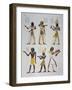 Ramses VIi, Ramses IV, Ramses IX, Amenmesse, Nectanebo and Ramses-Mentuherkhepshef-Ippolito Rosellini-Framed Giclee Print